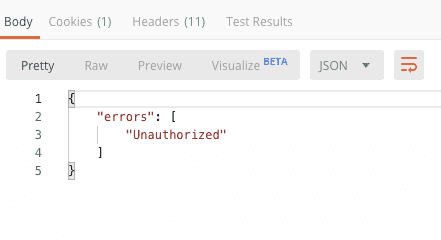 Postman-Unauthorized